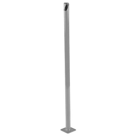 Vestil STEEL PIPE SAFETY BOLLARD 42"X1.75" GRAY BOL-42-2-GYSG